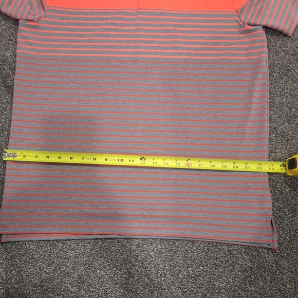 Ultimate  365 Adidas Gray and Red Striped Golf  Polo Shirt (Smoke Free Home) - Picture 10 of 11